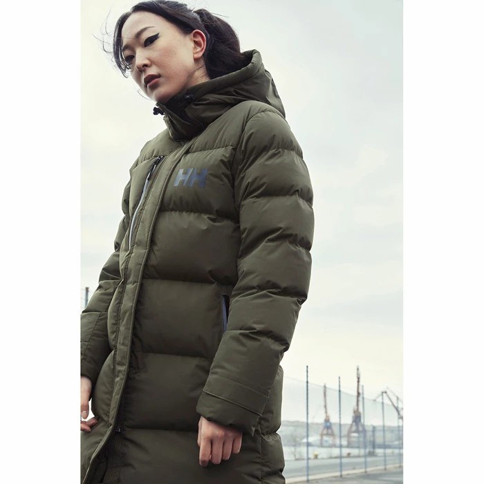 Women's Helly Hansen W Adore Puffy Winter Jackets Grey | 162-QIKPCA