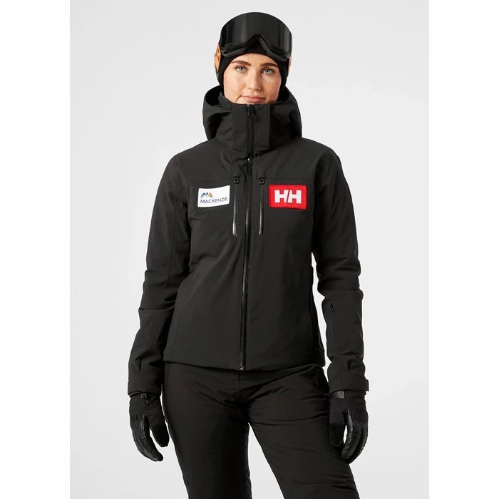 Women's Helly Hansen W Alphelia Lifaloft Insulated Ski Jackets Black | 064-CEJZWF