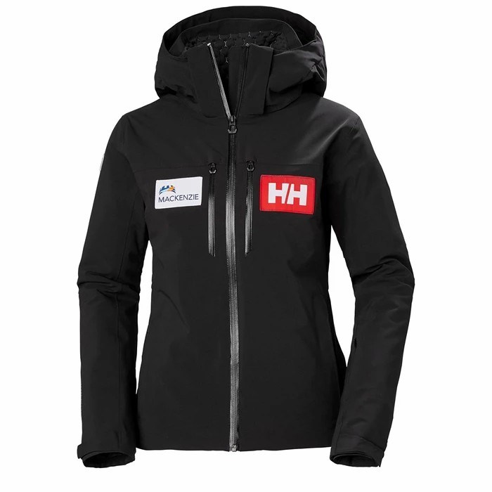 Women\'s Helly Hansen W Alphelia Lifaloft Insulated Ski Jackets Black | 064-CEJZWF