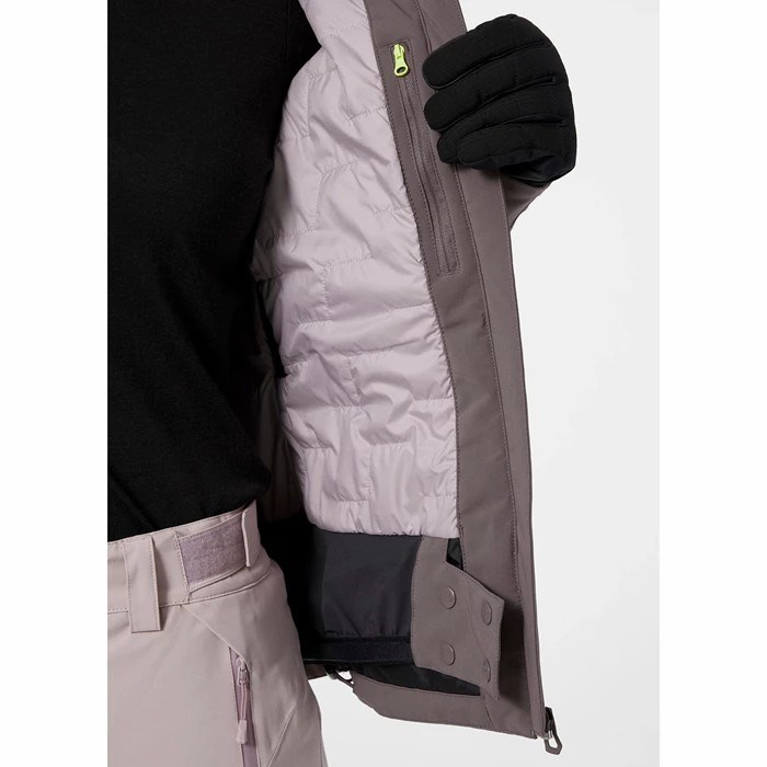 Women's Helly Hansen W Alphelia Lifaloft Insulated Ski Jackets Grey | 086-NVLXJP