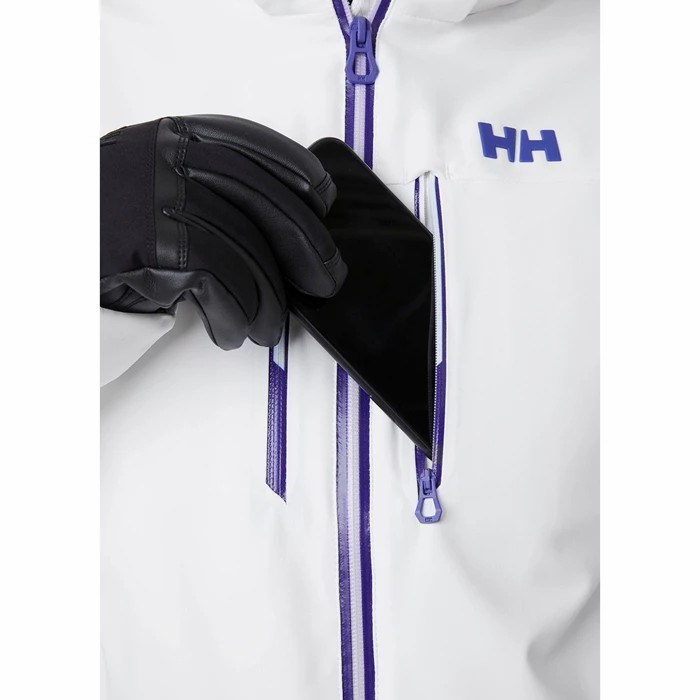 Women's Helly Hansen W Alphelia Lifaloft Insulated Ski Jackets White | 579-ROVQWZ