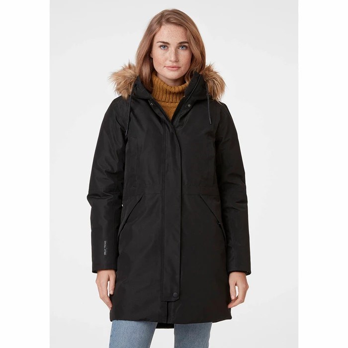 Women's Helly Hansen W Alva 2.0 Parka Black | 906-ILWERN