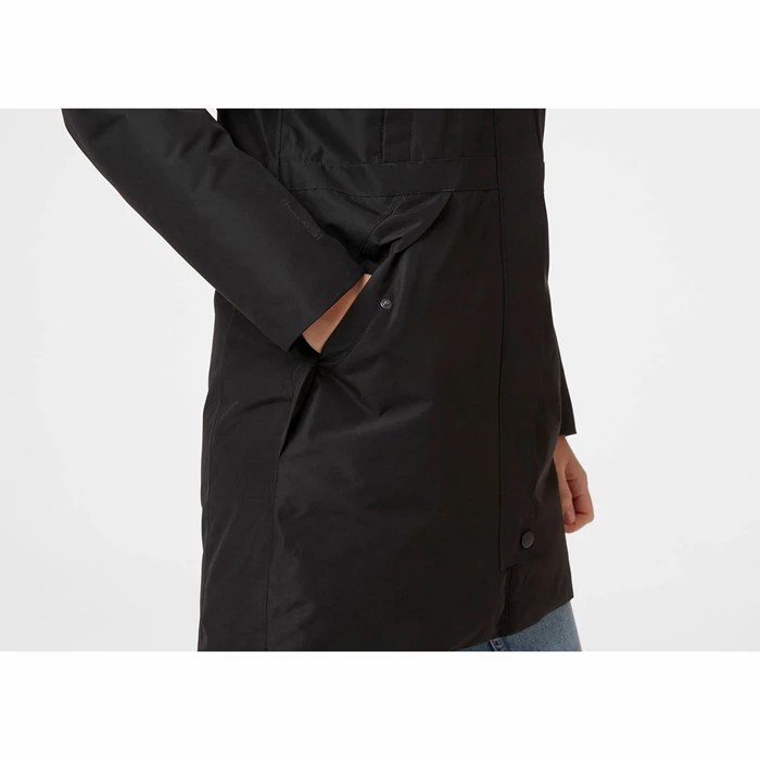 Women's Helly Hansen W Alva 2.0 Parka Black | 906-ILWERN