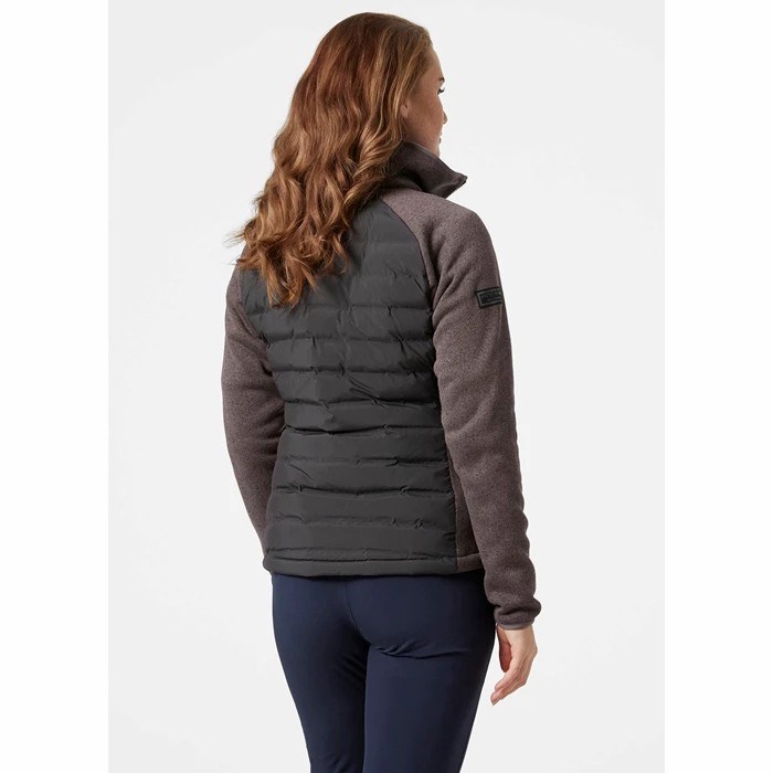 Women's Helly Hansen W Arctic Ocean Hybrid Midlayer Jackets Grey | 046-TQSUPV