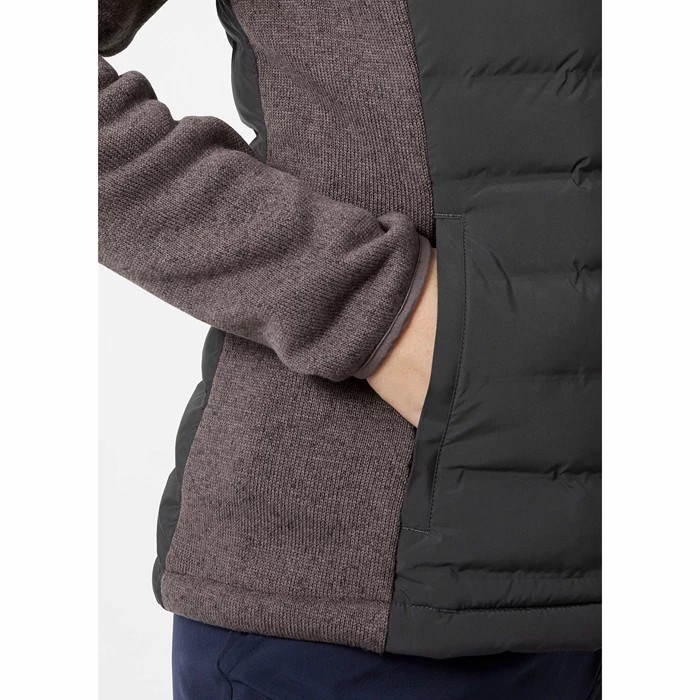 Women's Helly Hansen W Arctic Ocean Hybrid Midlayer Jackets Grey | 046-TQSUPV