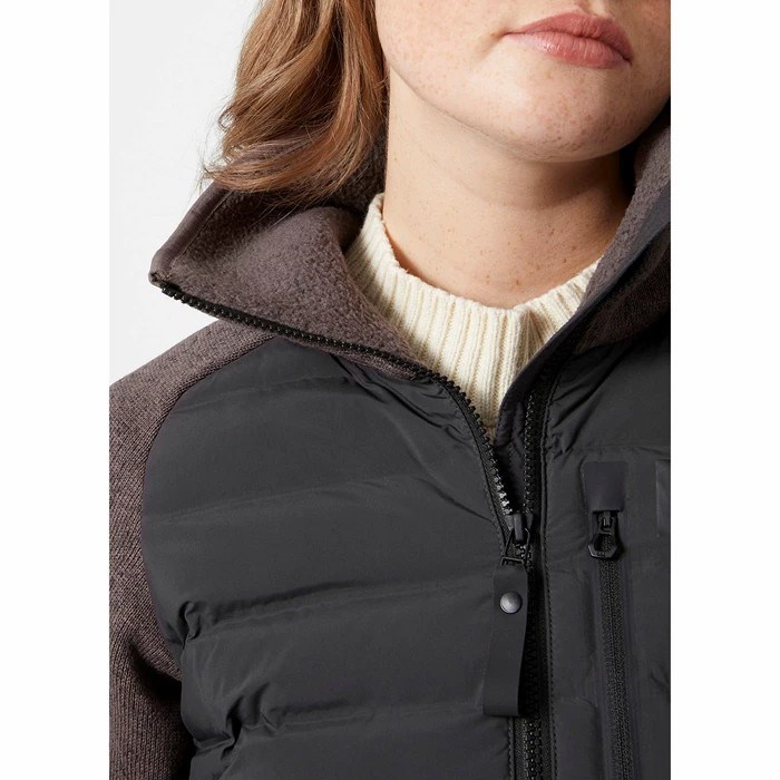 Women's Helly Hansen W Arctic Ocean Hybrid Midlayer Jackets Grey | 046-TQSUPV