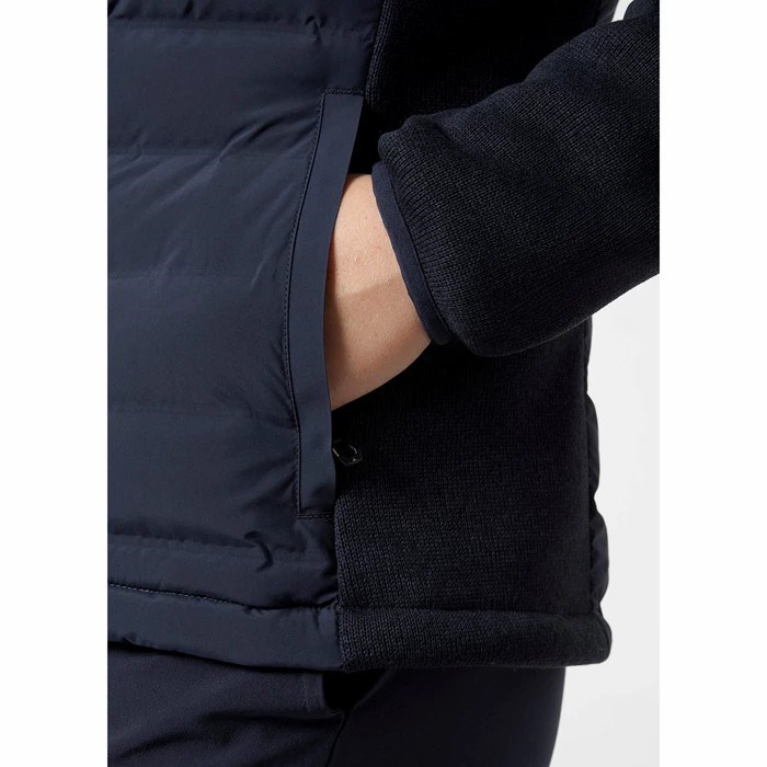 Women's Helly Hansen W Arctic Ocean Hybrid Midlayer Jackets Navy | 289-SBCWTM