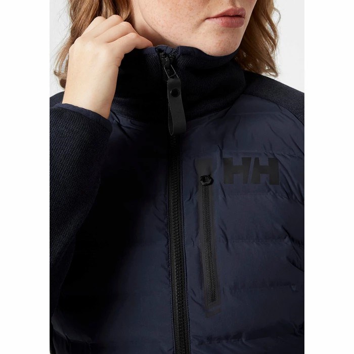 Women's Helly Hansen W Arctic Ocean Hybrid Midlayer Jackets Navy | 289-SBCWTM