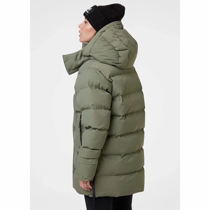 Women's Helly Hansen W Aspire Puffy Parka Green | 972-OKMZBW