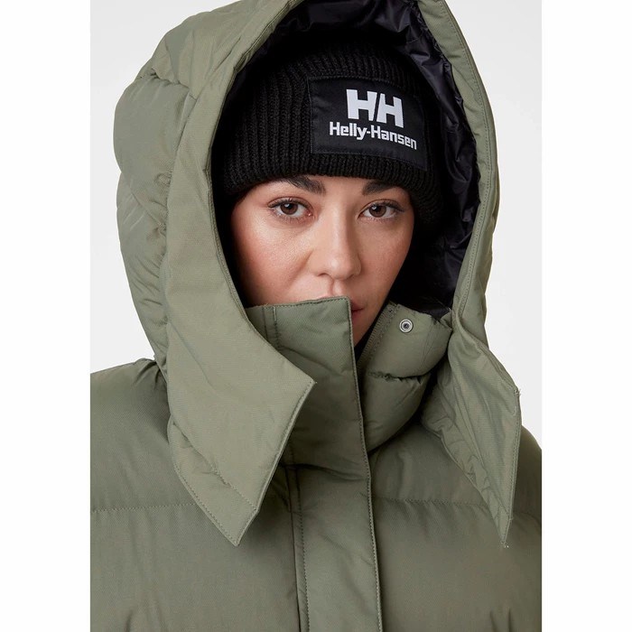 Women's Helly Hansen W Aspire Puffy Parka Green | 972-OKMZBW