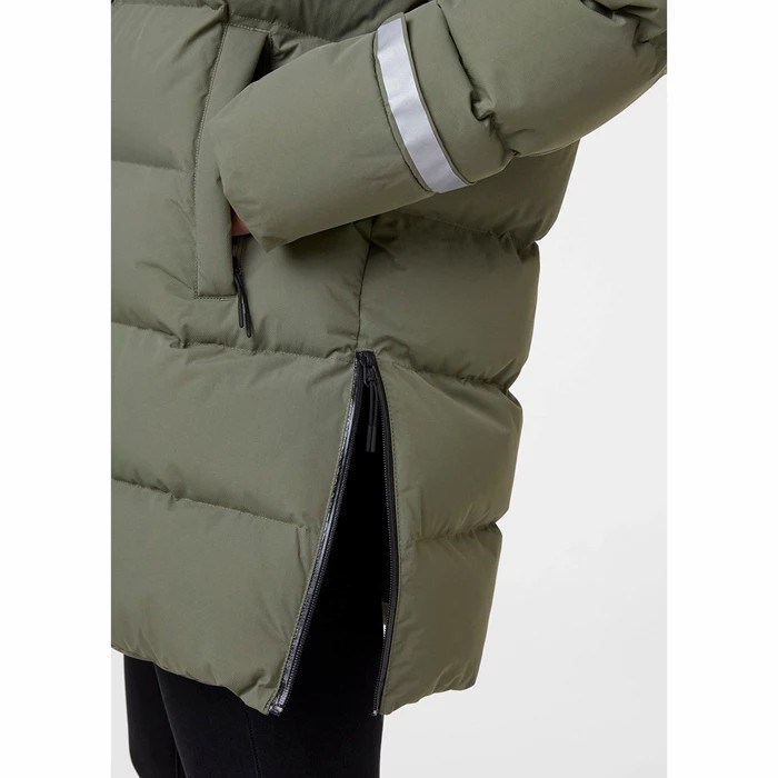 Women's Helly Hansen W Aspire Puffy Parka Green | 972-OKMZBW