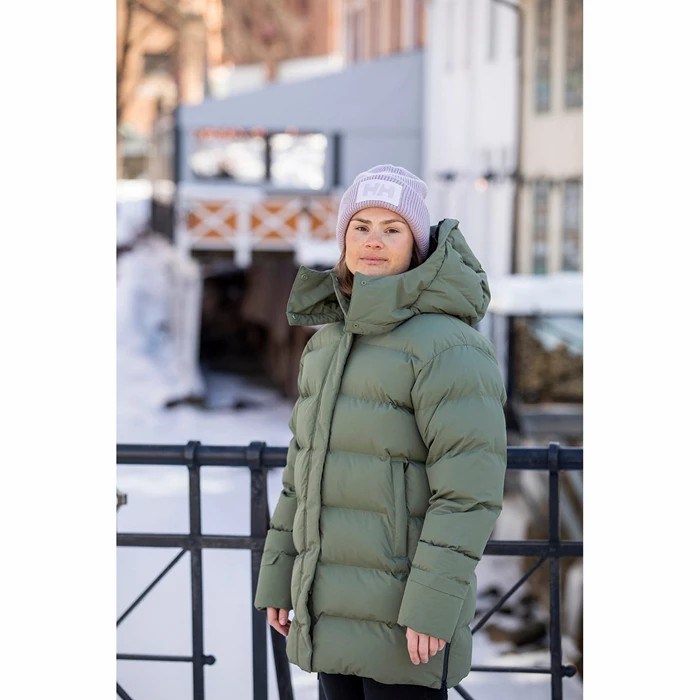 Women's Helly Hansen W Aspire Puffy Parka Green | 972-OKMZBW