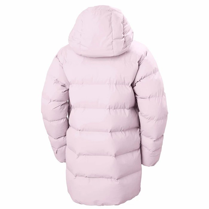 Women's Helly Hansen W Aspire Puffy Winter Jackets White / Purple | 654-WDCFZU