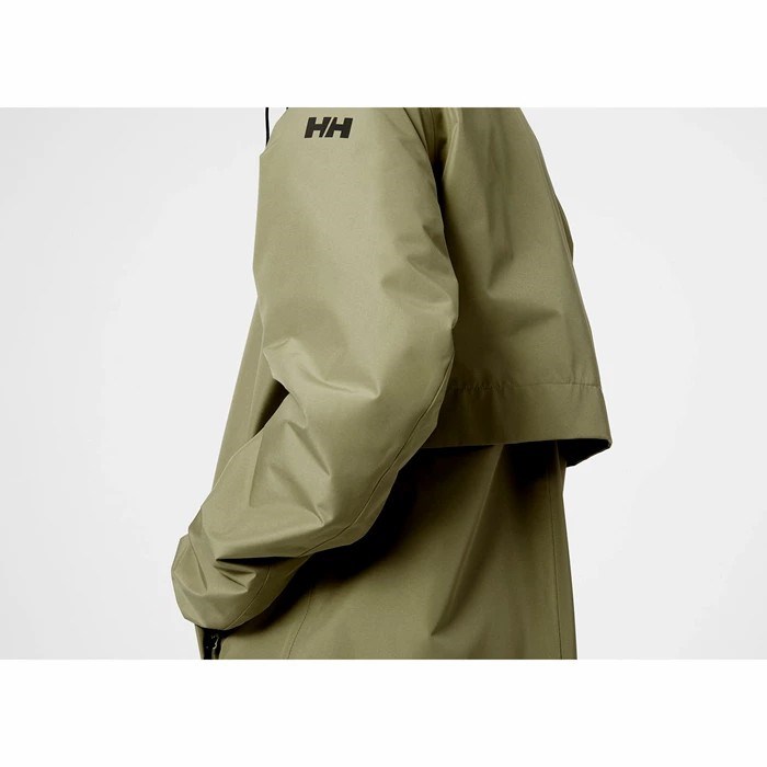 Women's Helly Hansen W Aspire Rain Parka Olive | 831-TMEZXY