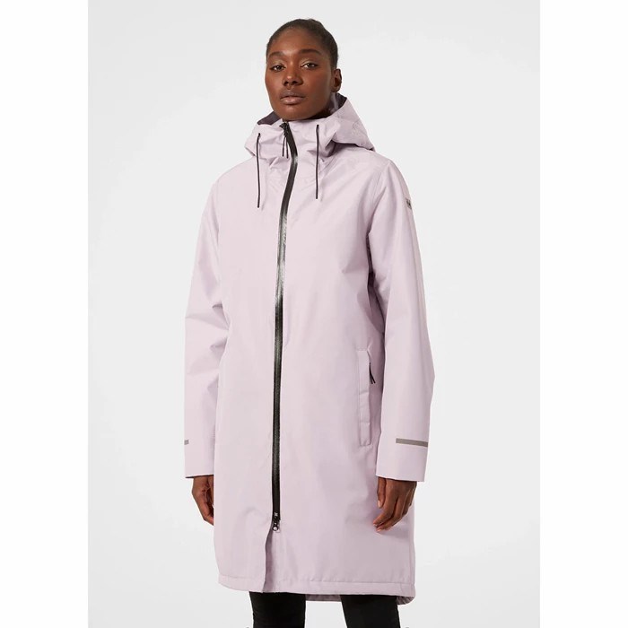 Women's Helly Hansen W Aspire Rain Parka Grey | 865-NDRPEM