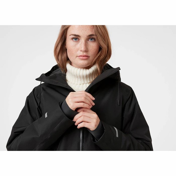 Women's Helly Hansen W Aspire Waterproof Jackets Black | 275-RXSIBU