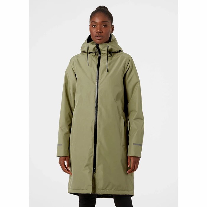 Women's Helly Hansen W Aspire Waterproof Jackets Olive | 654-MLSPBI