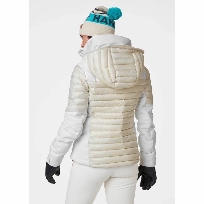 Women's Helly Hansen W Avanti Ski Jackets White | 807-ZNIDUF