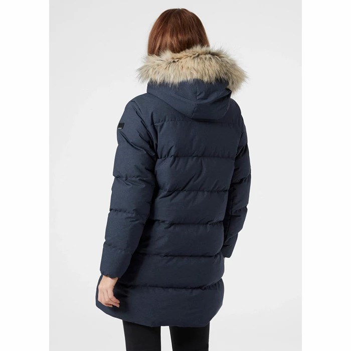 Women's Helly Hansen W Blossom Puffy Winter Jackets Navy | 453-KOETMU