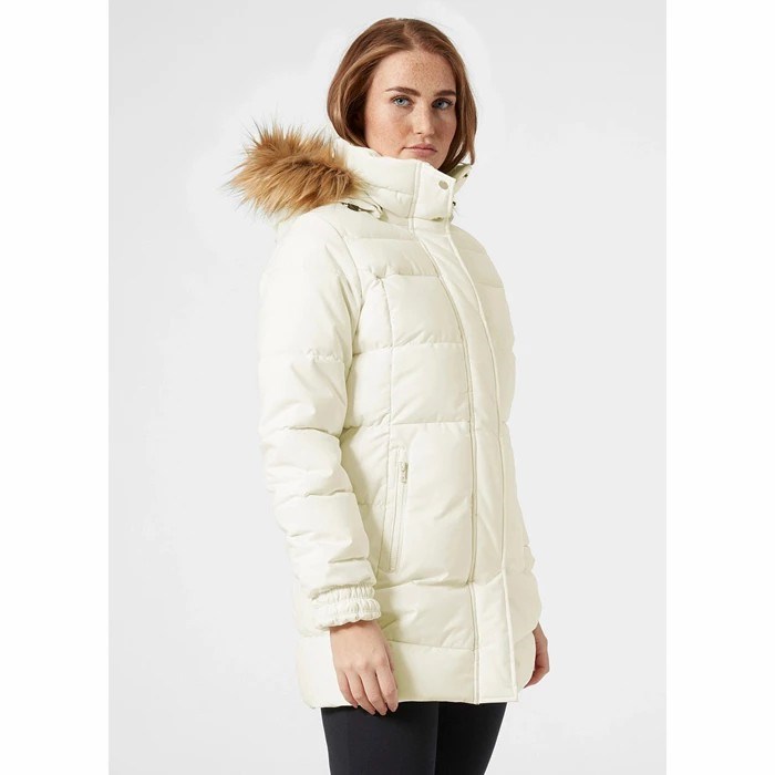 Women's Helly Hansen W Blume Puffy Casual Jackets White | 542-HEXMYU