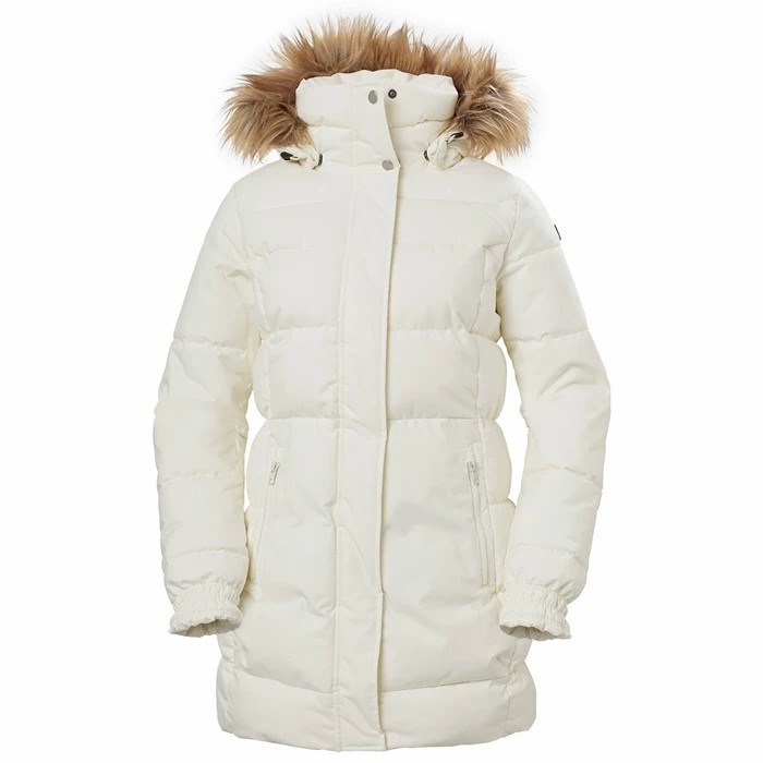 Women\'s Helly Hansen W Blume Puffy Casual Jackets White | 542-HEXMYU