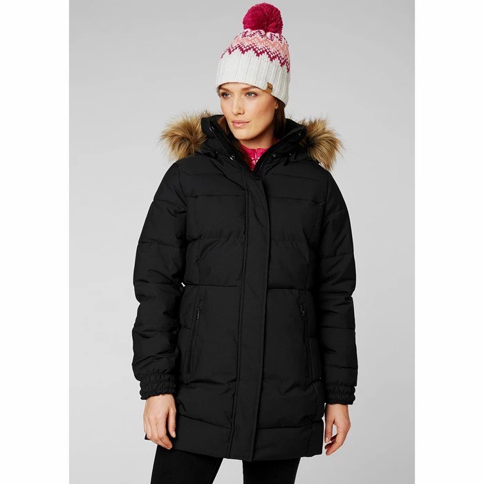 Women's Helly Hansen W Blume Puffy Winter Jackets Black | 309-VEADWP