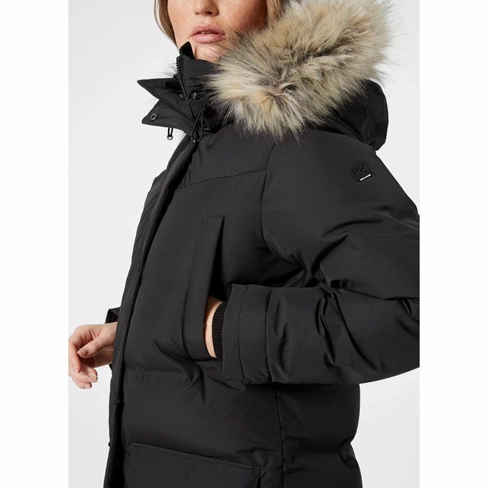 Women's Helly Hansen W Bouvet Parka Black | 674-PRBFHZ