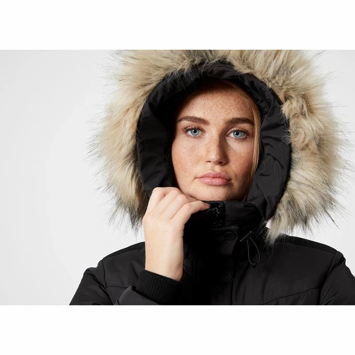 Women's Helly Hansen W Bouvet Parka Black | 674-PRBFHZ