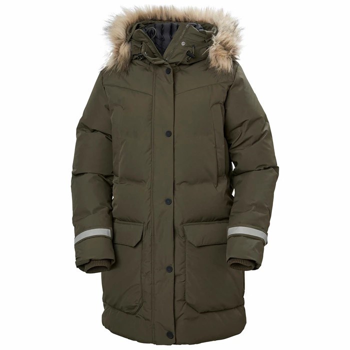 Women's Helly Hansen W Bouvet Parka Grey | 736-MLDVEK