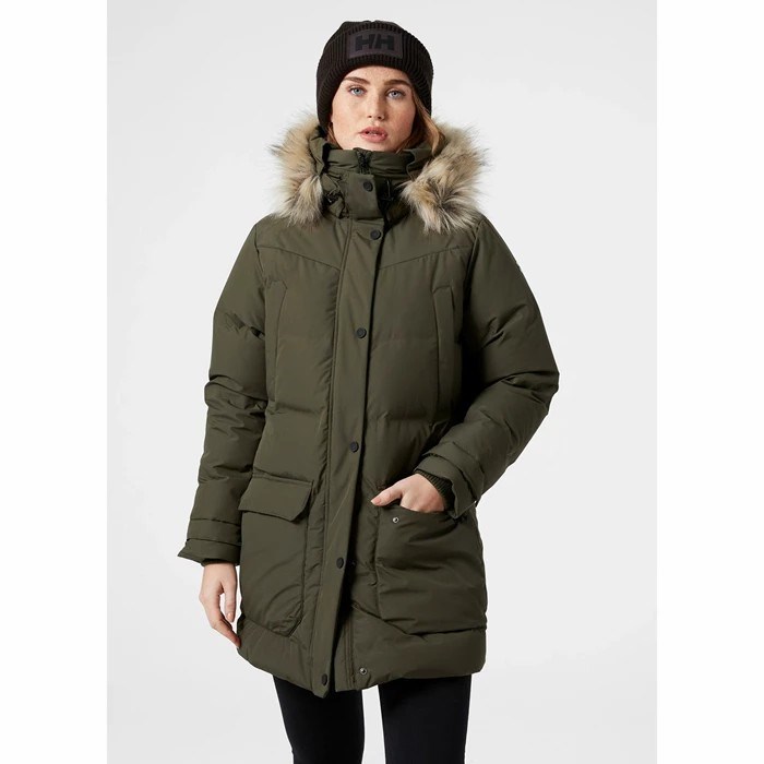 Women's Helly Hansen W Bouvet Parka Grey | 736-MLDVEK