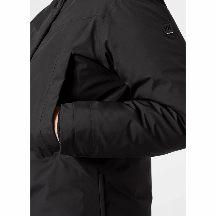 Women's Helly Hansen W Bouvet Winter Jackets Black | 159-QASFOE