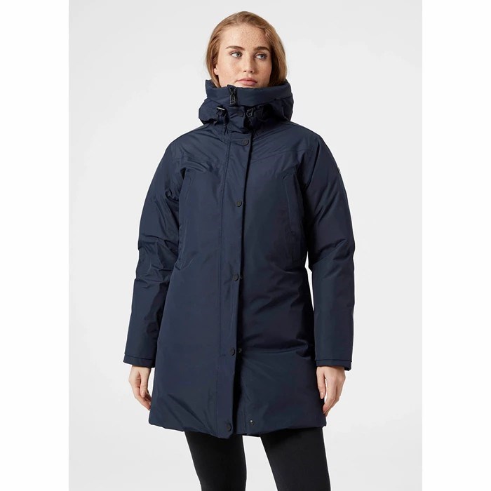 Women's Helly Hansen W Bouvet Winter Jackets Navy | 973-NJAUMO