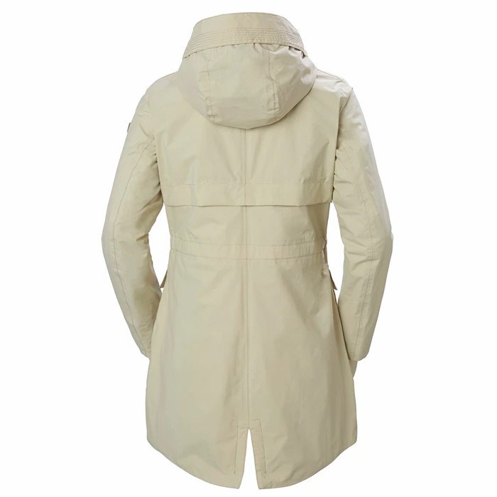 Women's Helly Hansen W Boyne Waterproof Jackets Grey / Brown | 136-JPVAUF