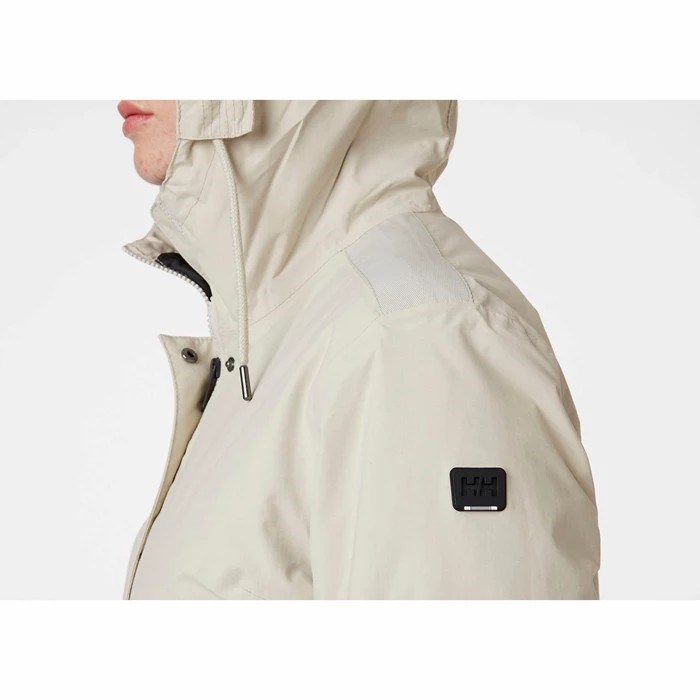 Women's Helly Hansen W Boyne Waterproof Jackets Grey / Brown | 136-JPVAUF