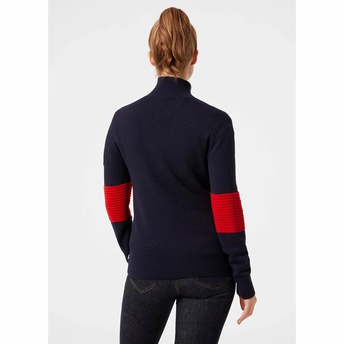 Women's Helly Hansen W Celebration Knitted Shirts Navy | 682-LWNZXR