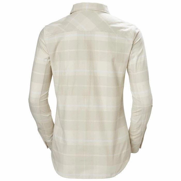 Women's Helly Hansen W Classic Check Ls Shirts White | 187-ZJUTVF