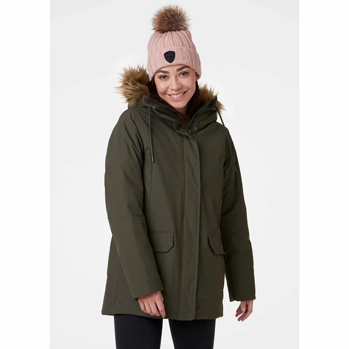 Women's Helly Hansen W Classic Parka Grey | 160-IKRHJU