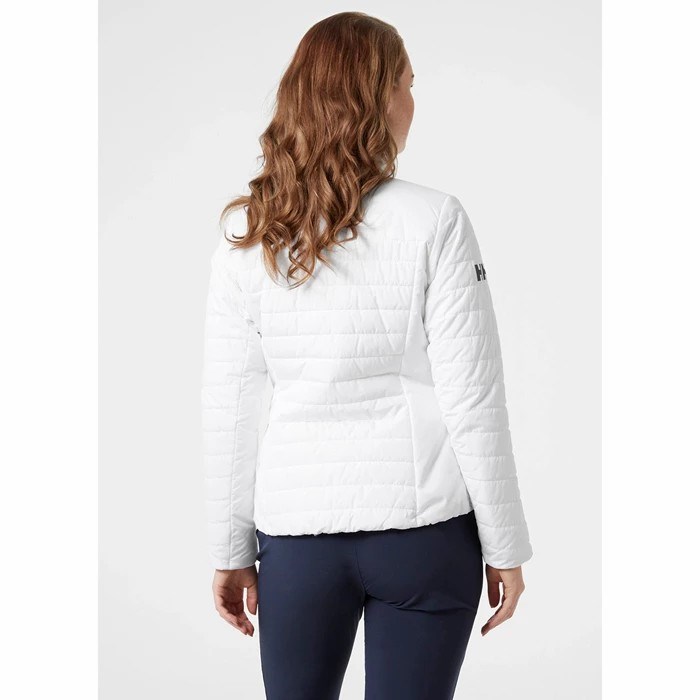 Women's Helly Hansen W Crew 2.0 Midlayer Jackets White | 403-QKNLTU