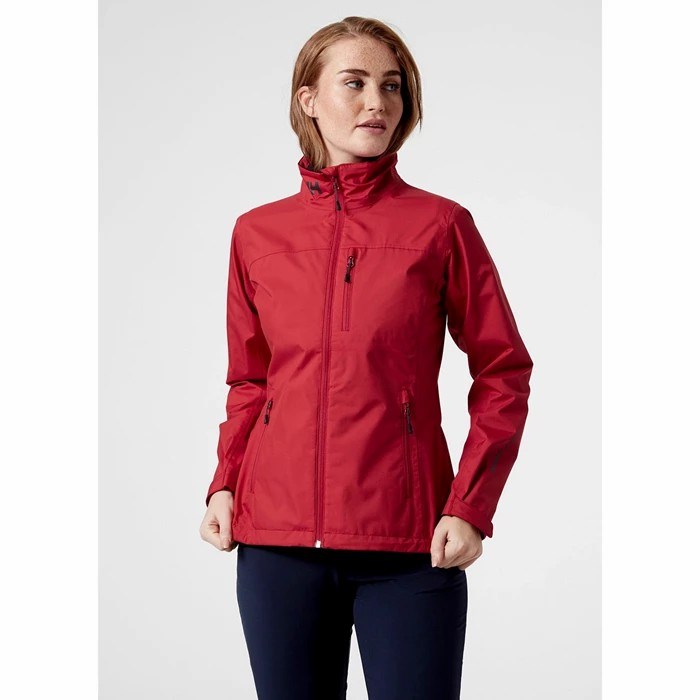 Women's Helly Hansen W Crew Casual Jackets Red | 095-FYNADM