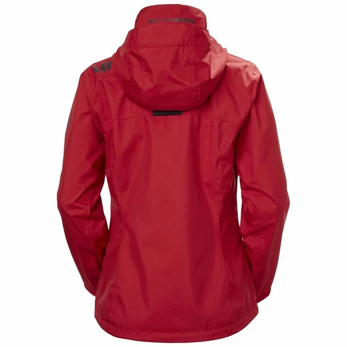 Women's Helly Hansen W Crew Hooded Casual Jackets Red | 643-XTEMIW