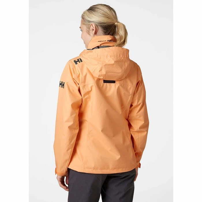 Women's Helly Hansen W Crew Hooded Casual Jackets Brown / Red | 850-CHDPML