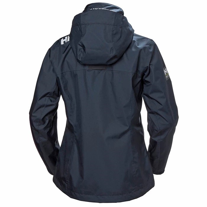 Women's Helly Hansen W Crew Hooded Midlayer Casual Jackets Navy | 081-VPSQIK