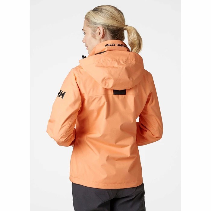 Women's Helly Hansen W Crew Hooded Midlayer Jackets Brown | 364-RVBKDU