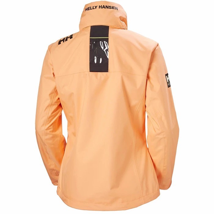 Women's Helly Hansen W Crew Hooded Midlayer Jackets Brown | 364-RVBKDU