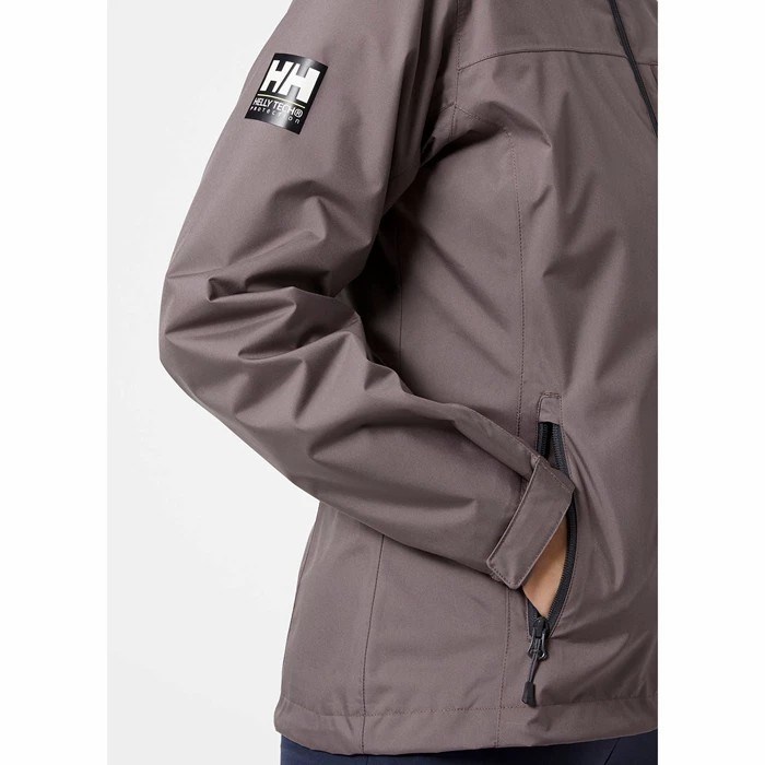 Women's Helly Hansen W Crew Midlayer Casual Jackets Grey | 491-MDNHXT