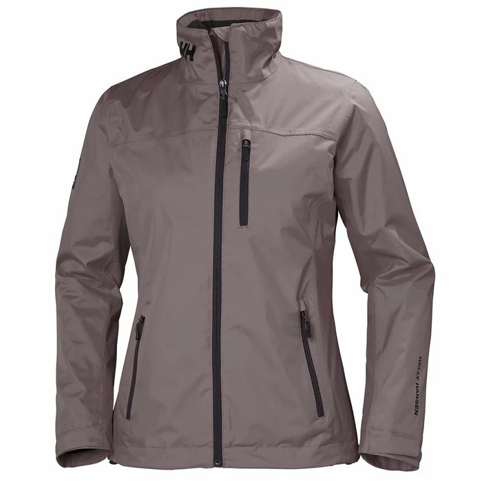 Women\'s Helly Hansen W Crew Midlayer Casual Jackets Grey | 491-MDNHXT