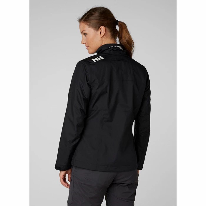 Women's Helly Hansen W Crew Midlayer Jackets Black | 345-RVBDCM