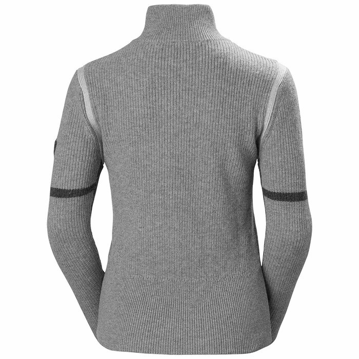 Women's Helly Hansen W Edge Knitted Shirts Grey | 649-ZMQDTP