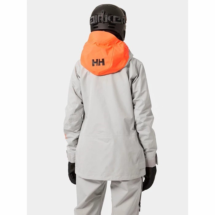 Women's Helly Hansen W Elevation Infinity Jkt Ski Jackets Grey | 271-SRFEPM