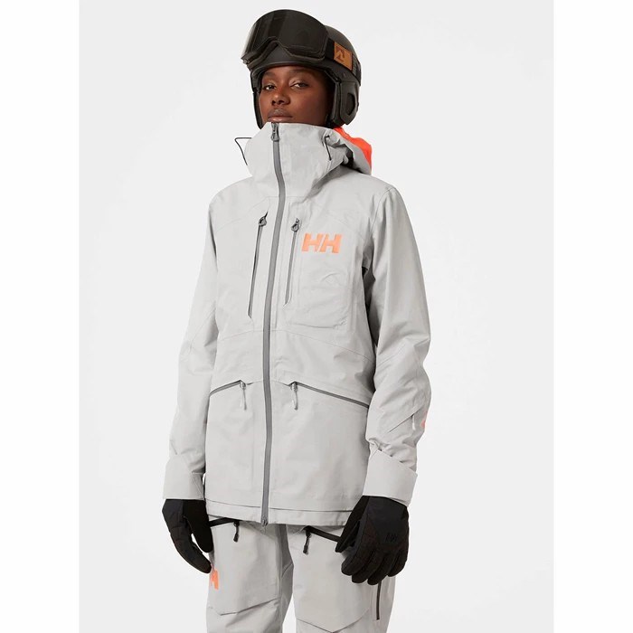 Women's Helly Hansen W Elevation Infinity Jkt Ski Jackets Grey | 271-SRFEPM